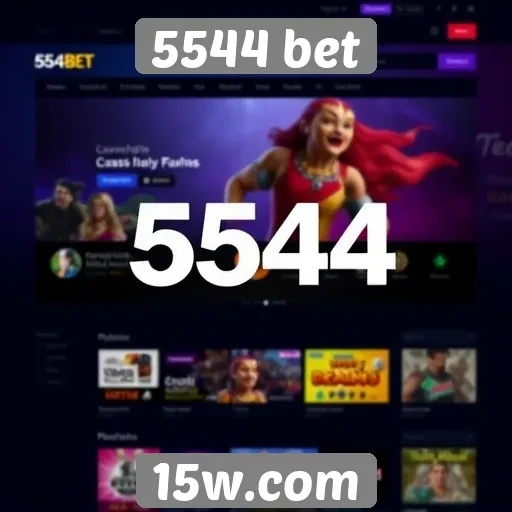 Mudanças no layout do site 5544 bet